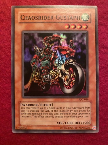 Chaosrider gustaph - yu-gi-oh!,