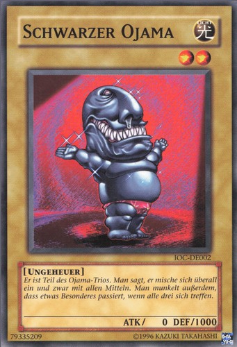Yugioh schwarzer ojama - schwarzer,
